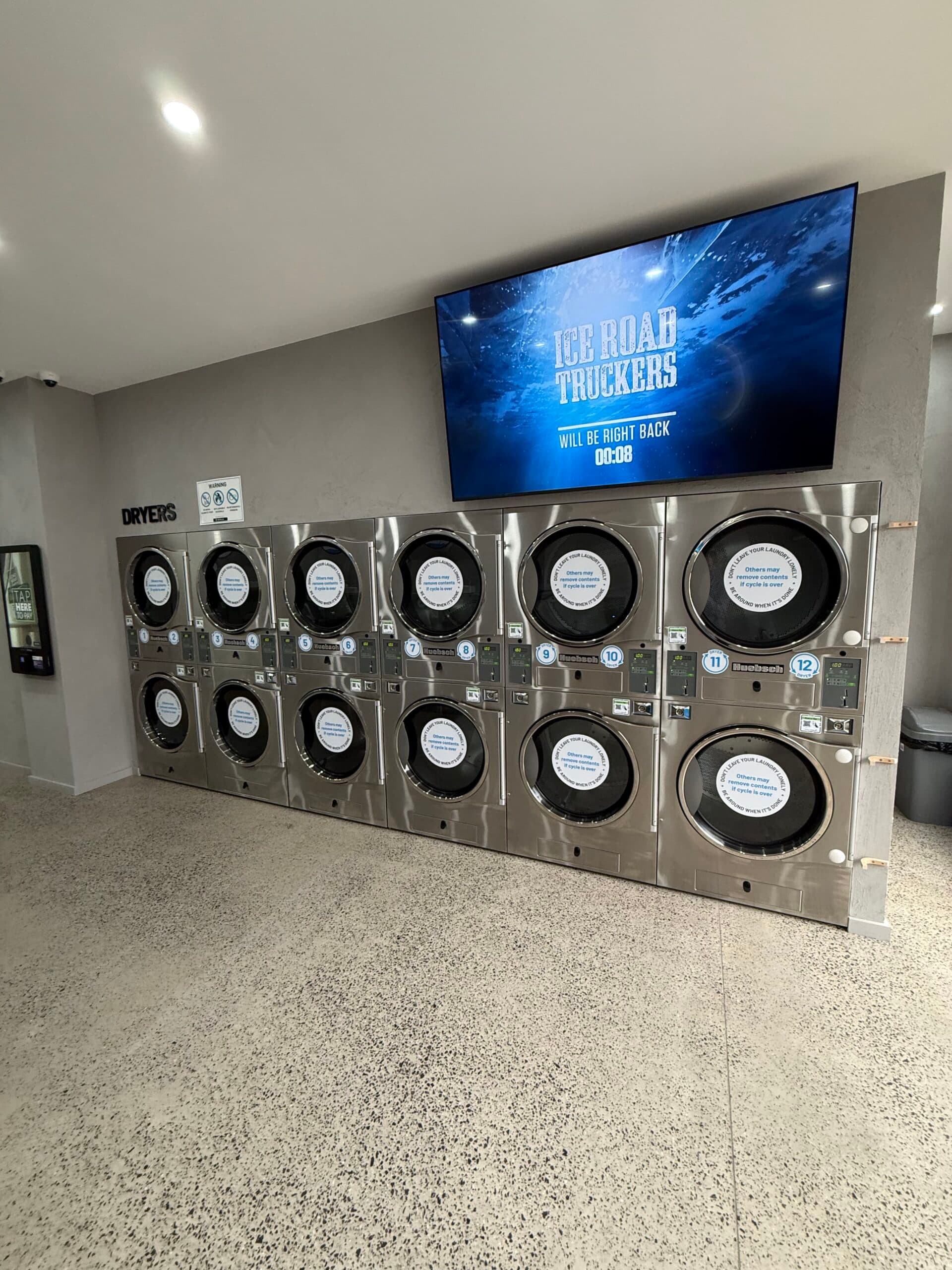 Commercial Huebsch washers at Local Laundry Lounge St Albans