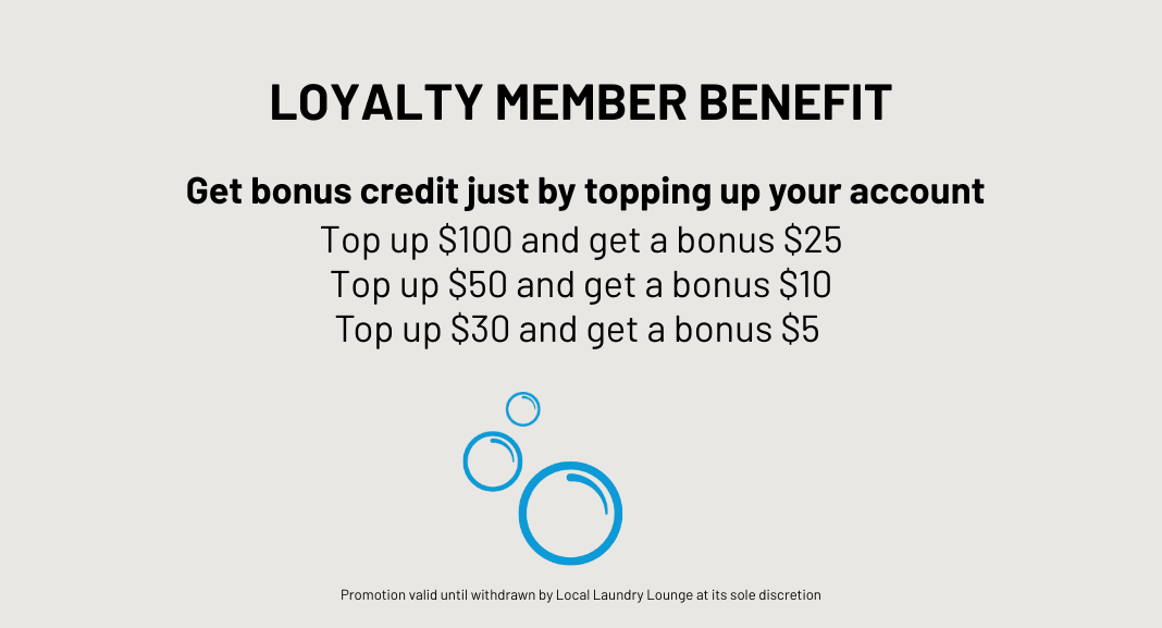 Loyalty credit top-up benefit